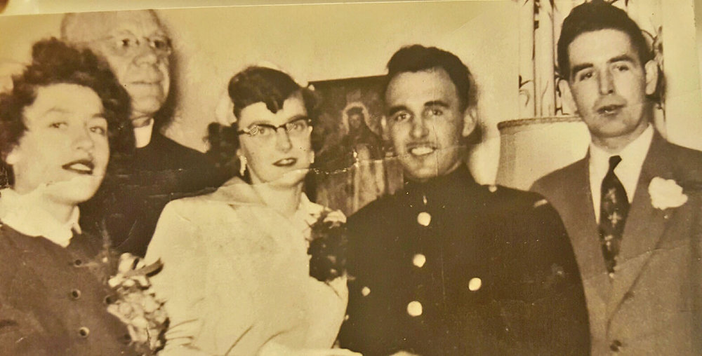 Earl met his wife Elizabeth while working in a canning factory in Wellington, one of several jobs he held down before joining the Canadian military.  Photo courtesy the Pearson Family 2016
