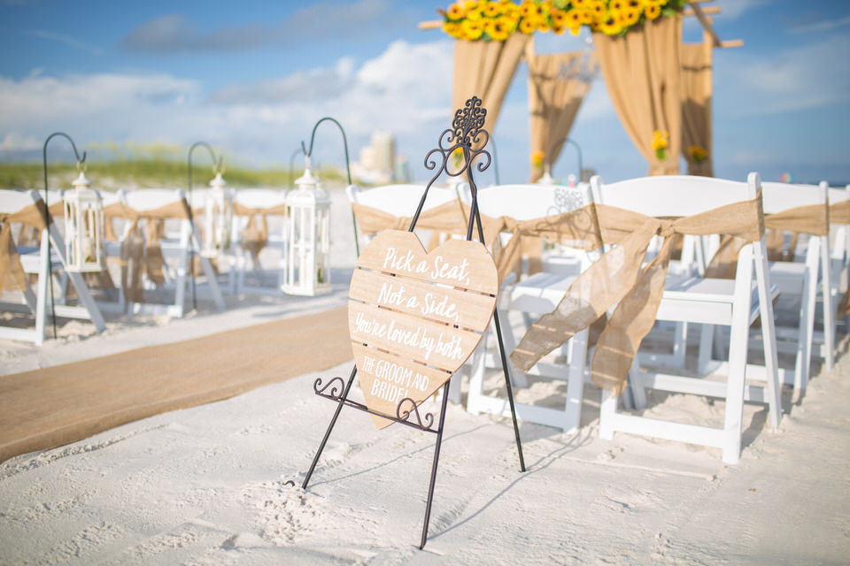 Beach Wedding In Pensacola Florida Gulf Shores Orange Beach