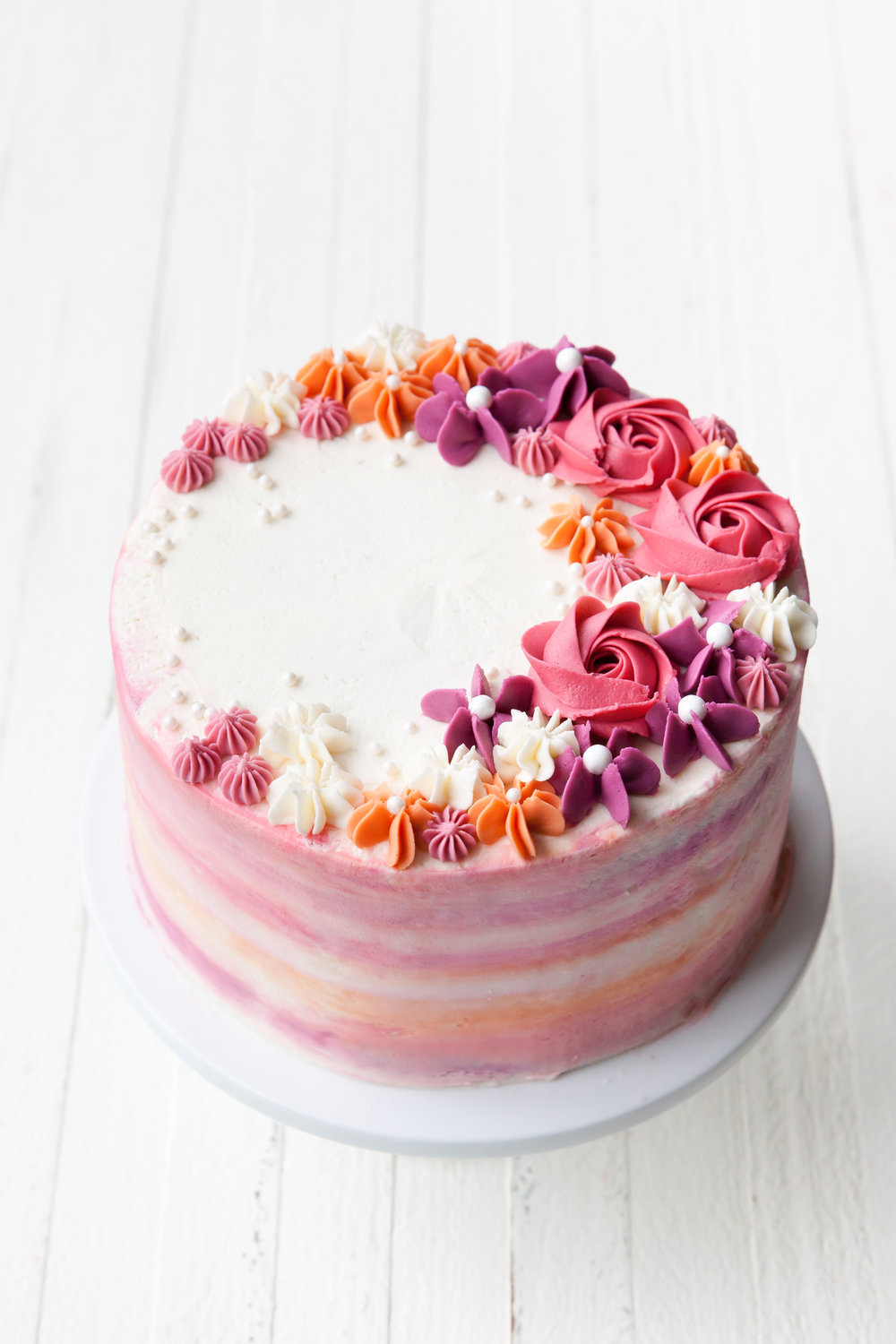 How To Make A Buttercream Flower Cake — Style Sweet CA