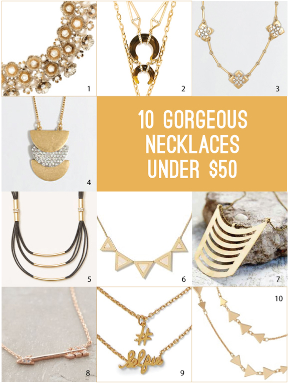 necklaces under 50