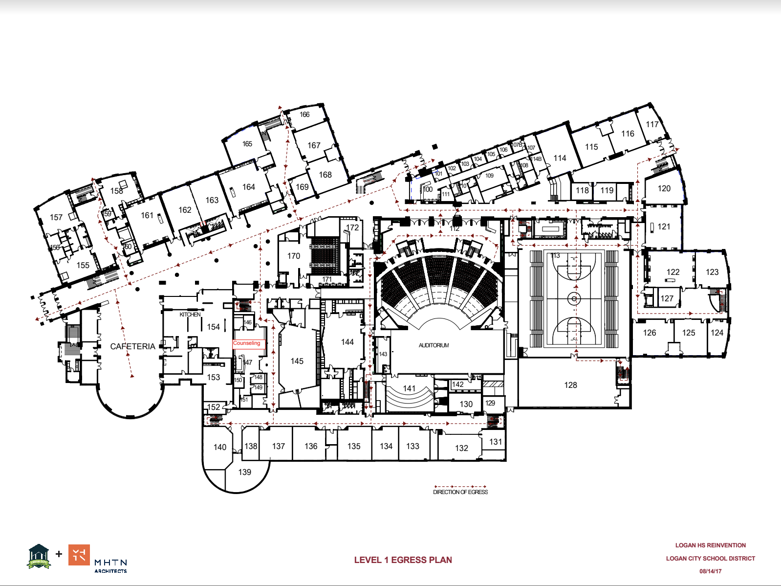 Map of the 1st floor.