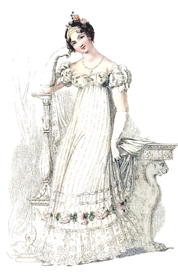 June 1816 Bridal Gown, Ackermann's