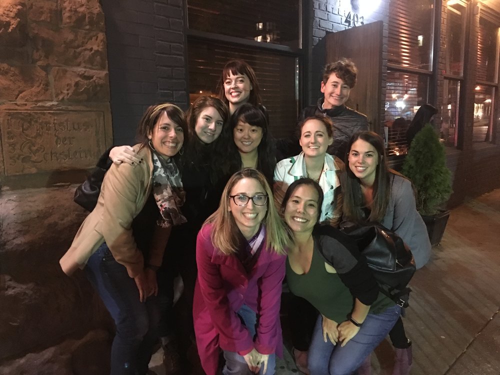 The Beidas lab (past and present) after a delicious meal at Bea in NYC during ABCT