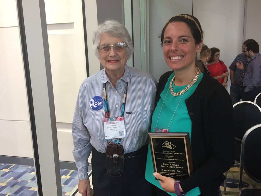 Dr. Rinad Beidas is honored with the Diane J. Willis Early Career Award 