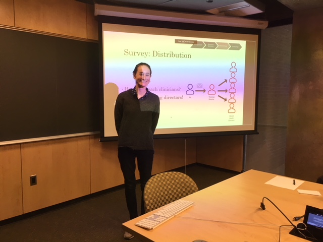  Kathryn Dewitt (Beidas Lab Undergraduate Research Assistant) presenting her Psychology Honors Thesis on 12/11/2017 