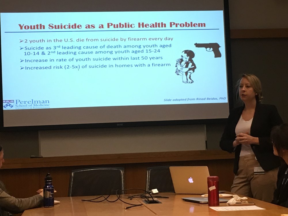   Amy Van Pelt, doctoral student in epidemiology, presents on her experience coding ASPIRE qualitative data as part of her rotation in our group (January 2018)  