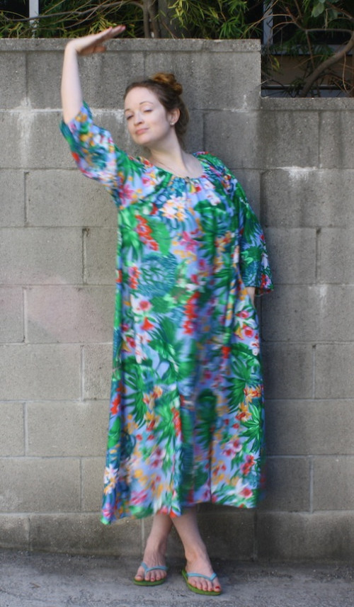 Remake: Tropical Print Muumuu — New Dress A Day