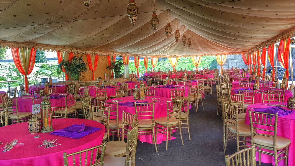 Moroccan and Indian Themed tents