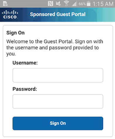 Znalezione obrazy dla zapytania Cisco ISE guest portal 2.0