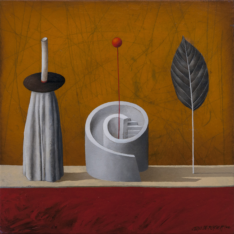 Performing Objects II, oil on canvas, 46x46cm