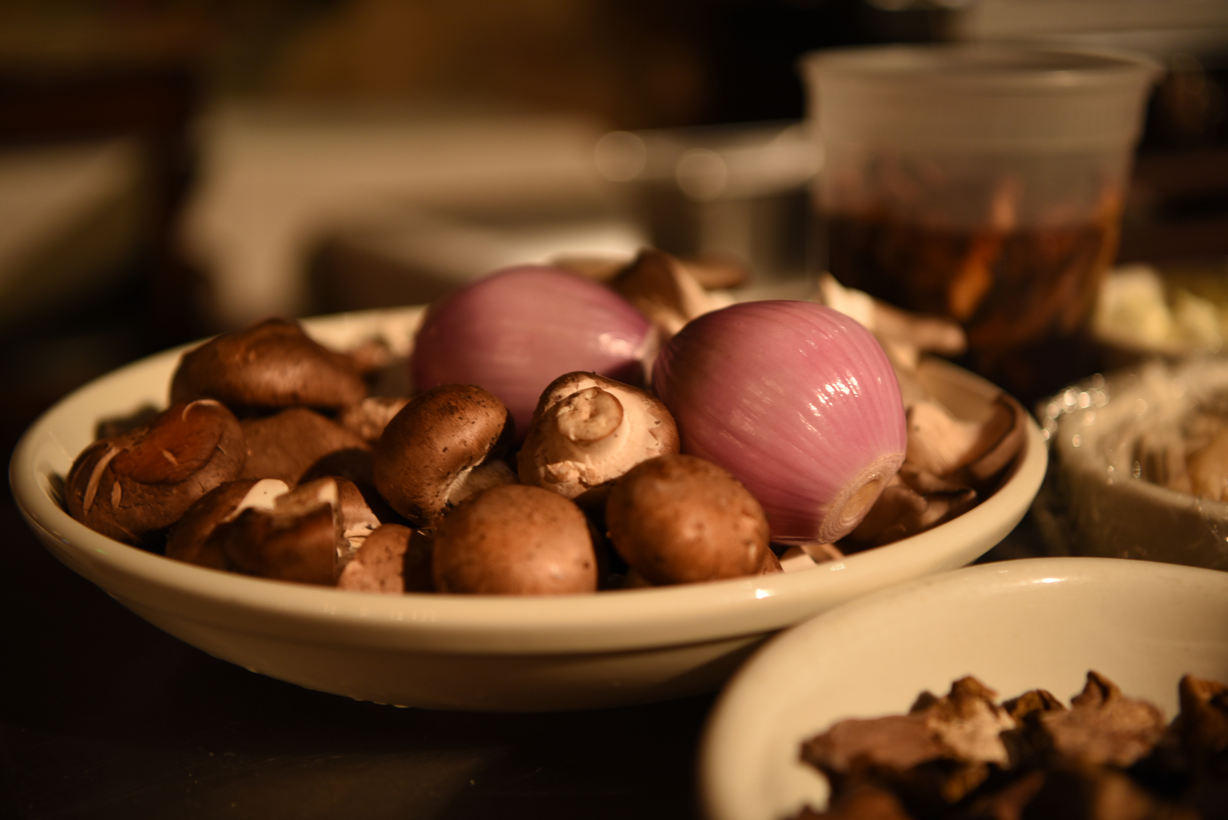 The smell of shallots, combined with garlic and mushrooms created a 