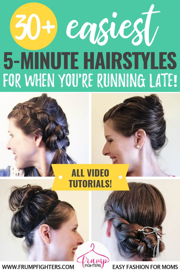 Follow these easy, step by step tutorials and transform your wet hair into a beautiful style perfect for school, work, or mom life. These hairstyles are quick and simple for anyone to do! #mom #hairstyle #tutorials #wethair #tips #ideas #easyhair