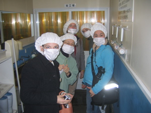dressed for the seaweed factory tour.jpg