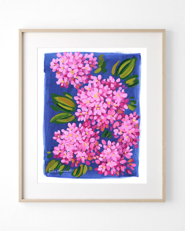 Pink Hydrangea - Fine Art Print On Paper — Julie Marriott