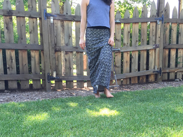 Summer outfit | maxi + crop top | Open Spaces blog