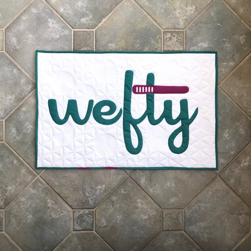 WEFTY Logo Quilt