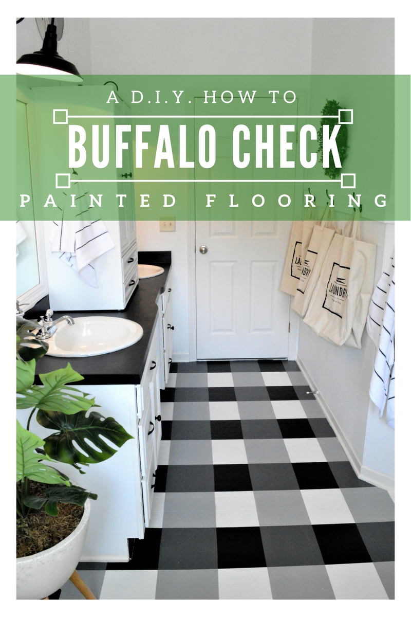 How To: Buffalo Check Painted Floor; A DIY Guide
