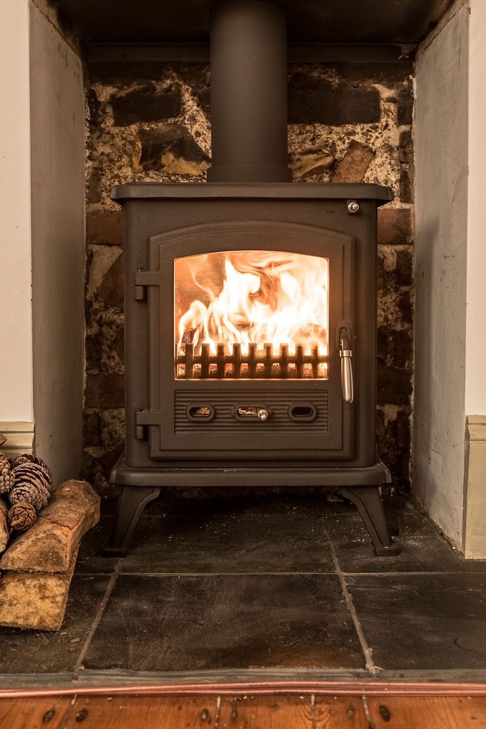 Getting a wood burning stove fitted: Before + After photos