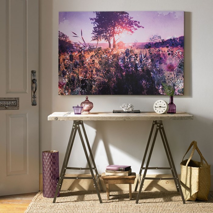 Beautiful landscape art and console table from graham and brown
