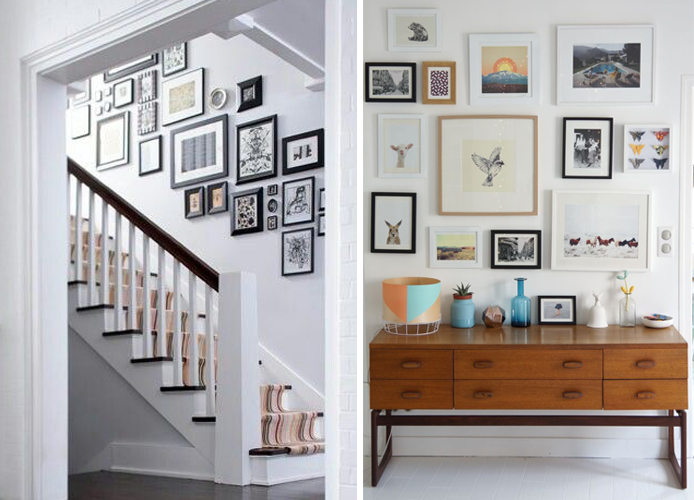 A step by step guide to creating a mini (or large) gallery wall