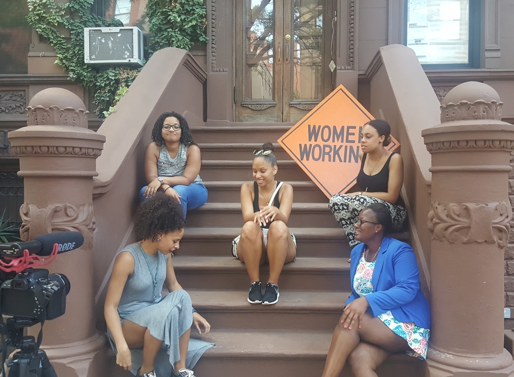 During the PHENOMENAL Collective  on 8/14/16 on the steps of the great Maya Angelou.