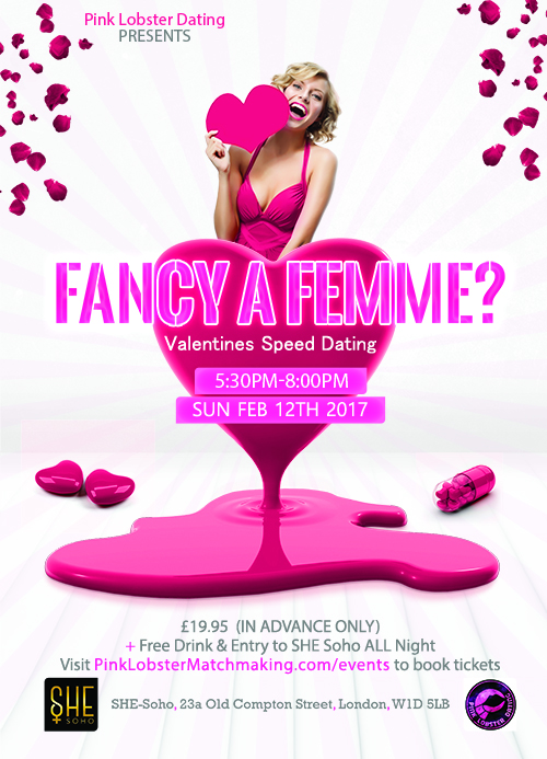 fancy a femme, London, UK, lesbian, speed dating, singles, love, bisexual, feminine dating, femme for femme
