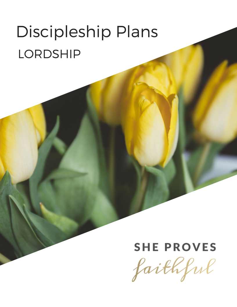 Discipleship Plans: Lordship