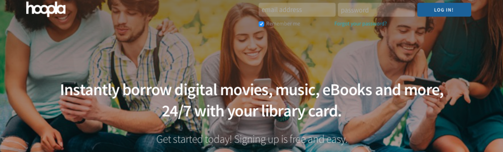   Check out this free library app for your phone and tablet. Check out ebooks, audio books, and movies! 
