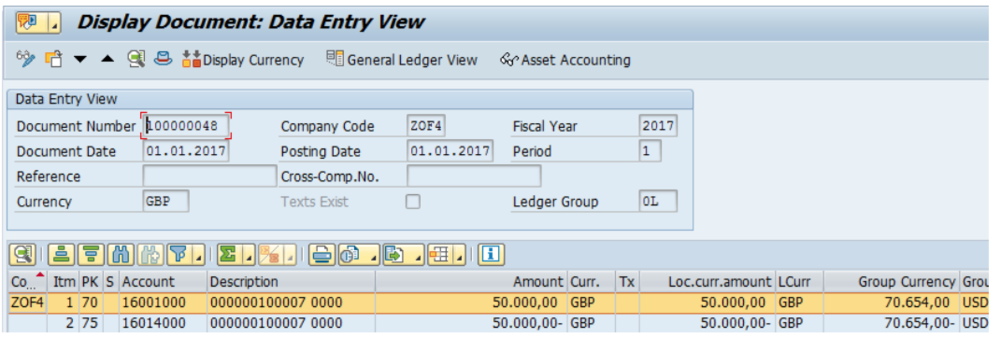   Figure 17 Finance Document for Asset Acquisition  