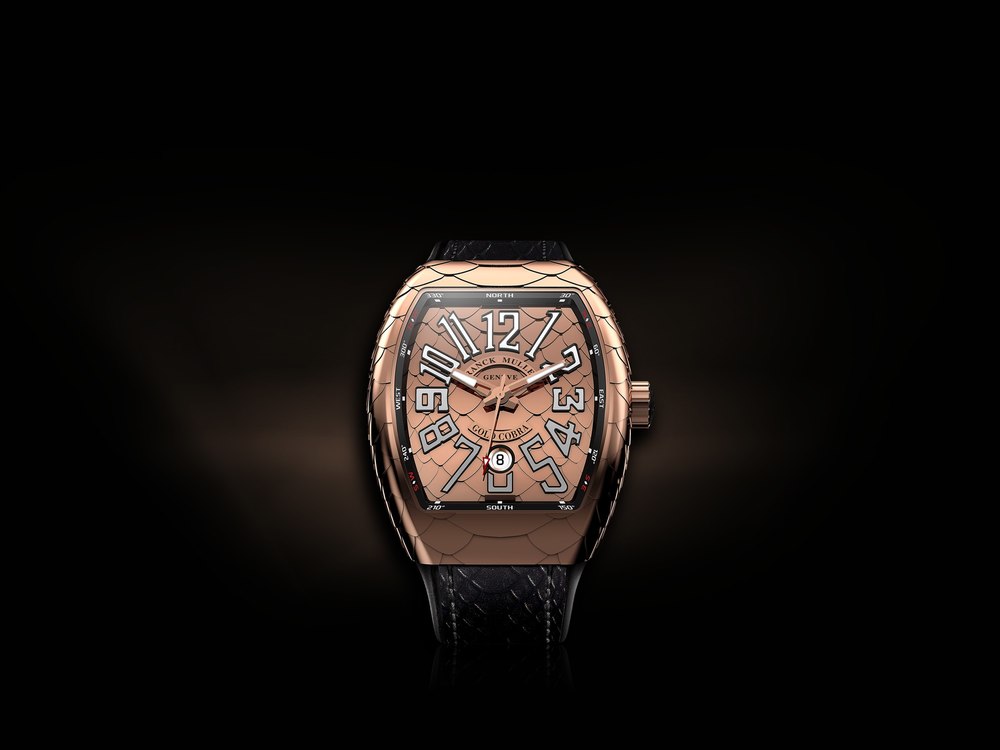 Franck Muller Vanguard Black Dial Titanium Case Men's Watch V 45 SC DT TT NR BR BL