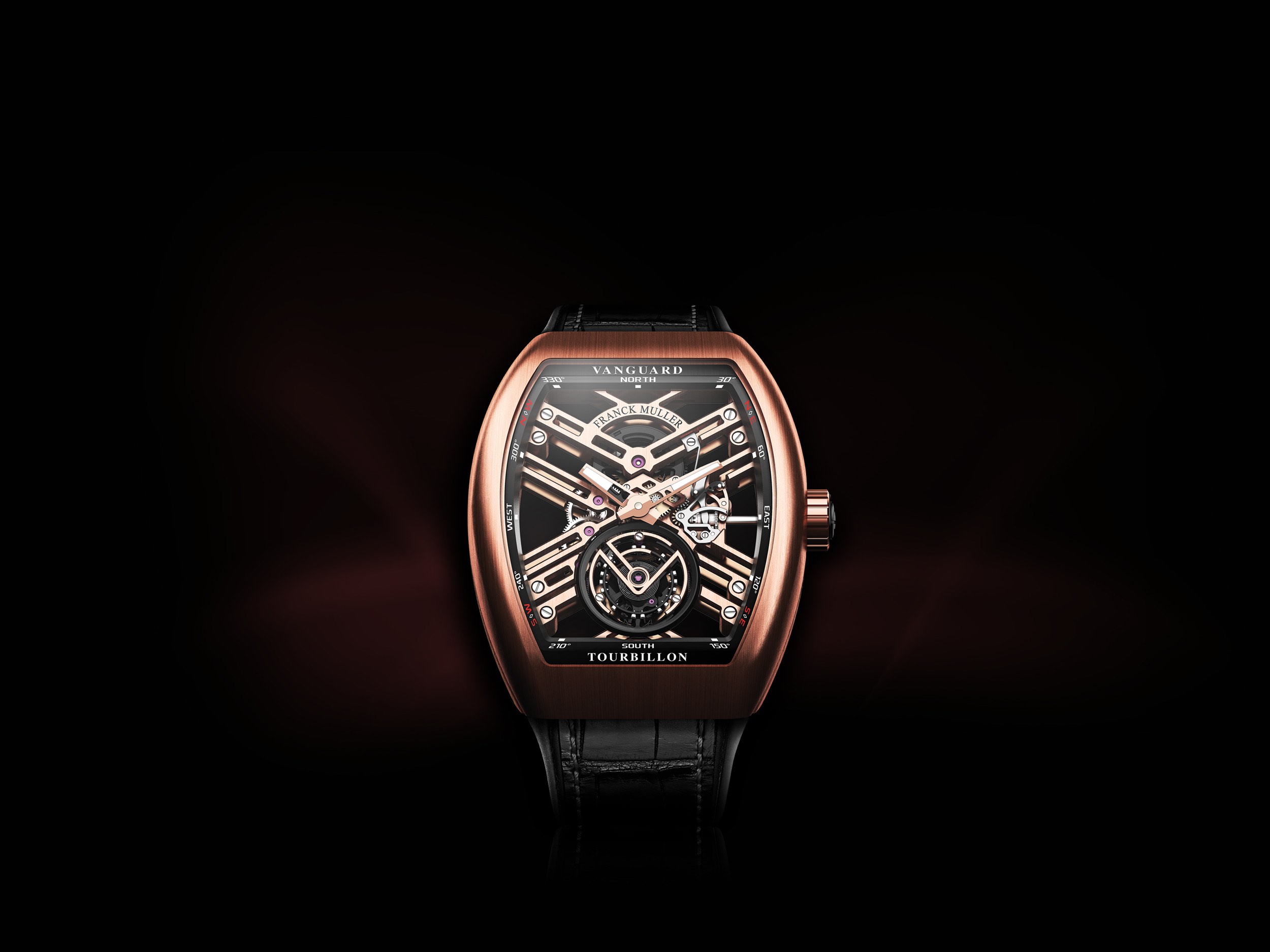 Franck Muller Franck Muller Vanguard V45SCDTACERNRERBK/CR Black Dial New Watch Men's Watch