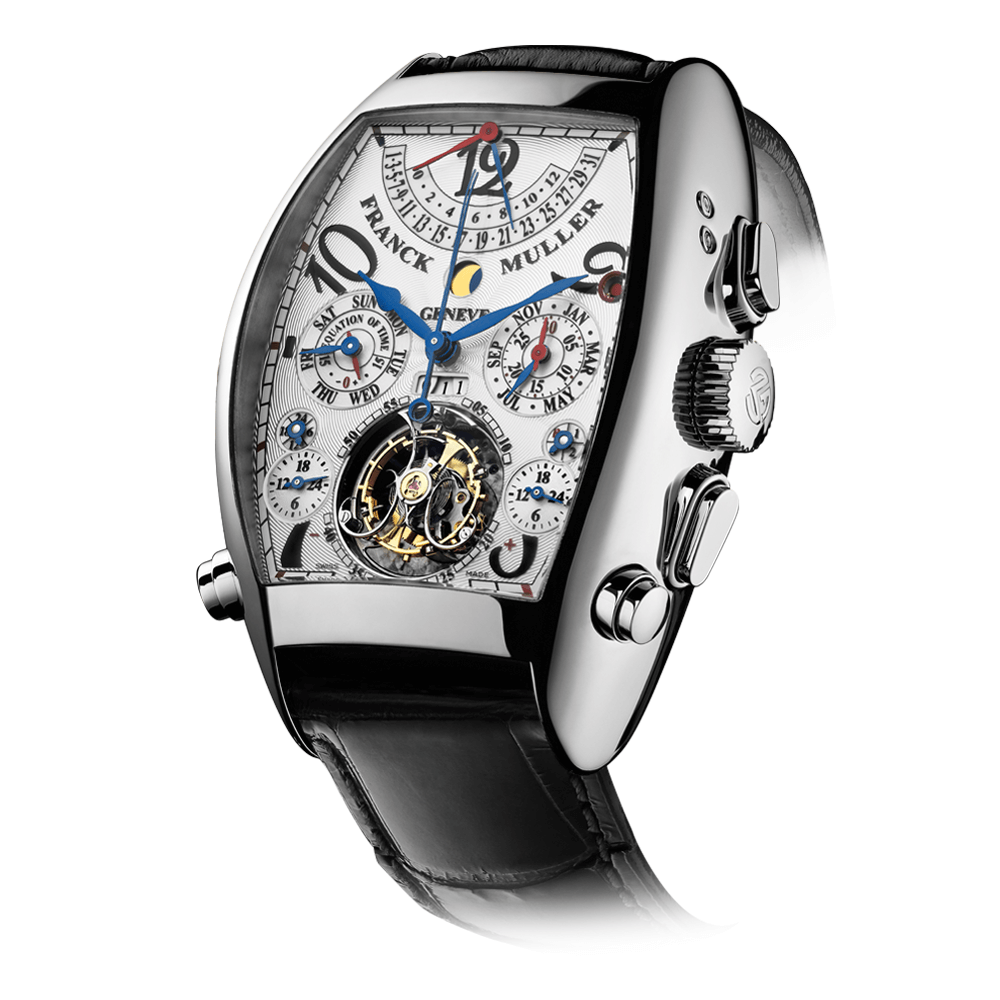 Franck Muller Franck Muller Crazy Hours 5850CH K18YG Solid Diamond Men's Watch Self-Winding Silver