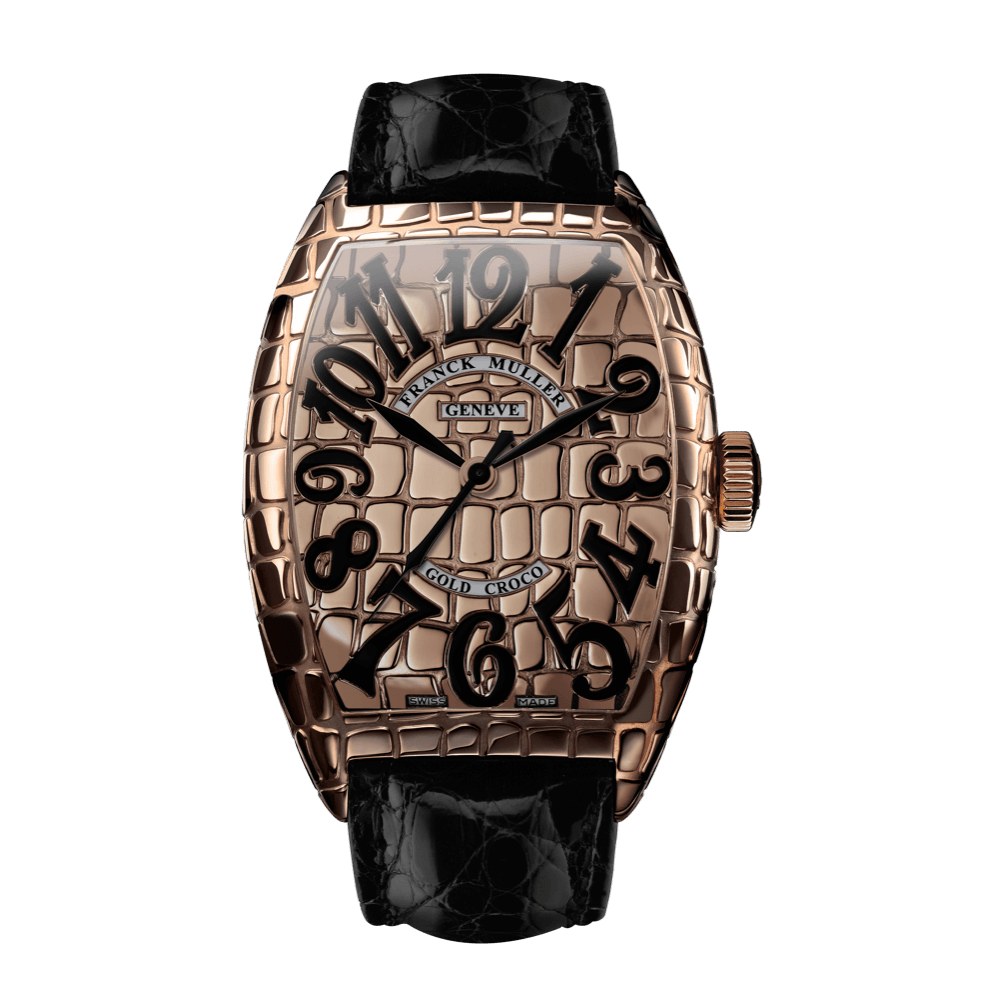 Franck Muller Franck Muller Tonokerbex Gold Croc 8880SC GOLD CRO Gold Dial New Watch Men's Watch