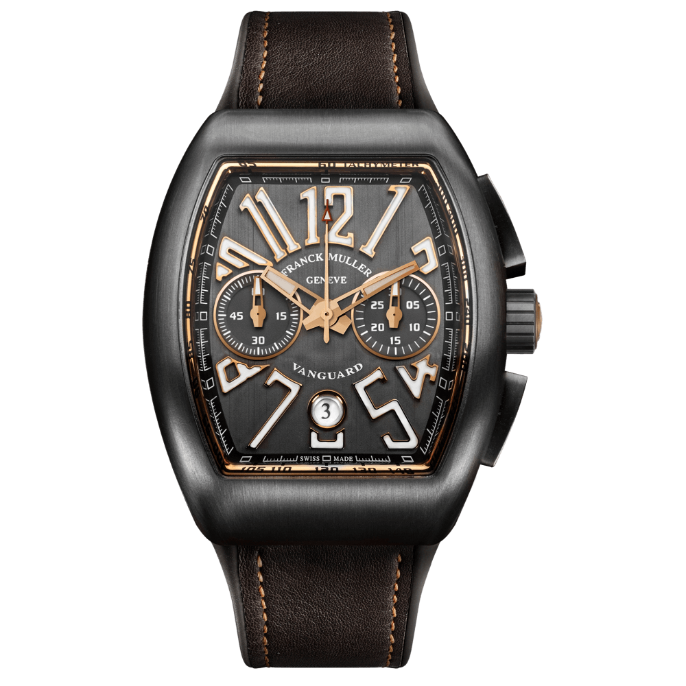 Franck Muller Cintree Curvex Casablanca 2851 S6 Automatic Watch 18k Rose 30mm