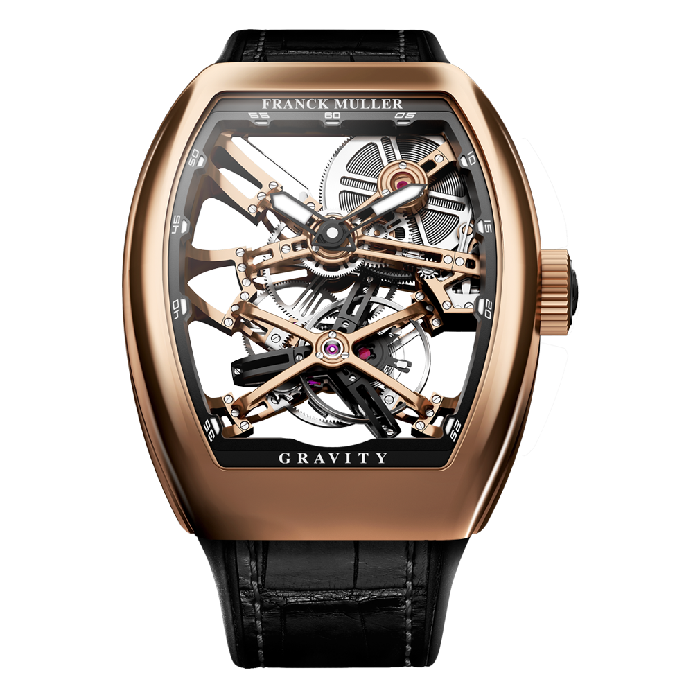 Franck Muller Franck Muller Long Island Grangishe 1200S6GG Black Dial Used Watches Men's Watches
