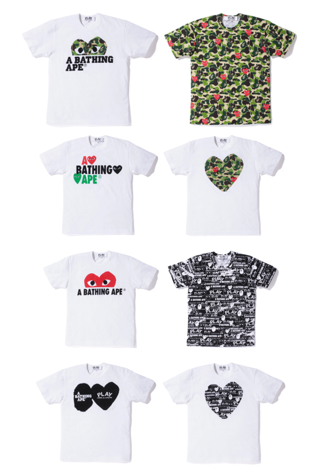 bescherming Document Attent Bape x Comme des Garcons PLAY Spring 2012 Capsule Collection — SOLIFESTYLE®
