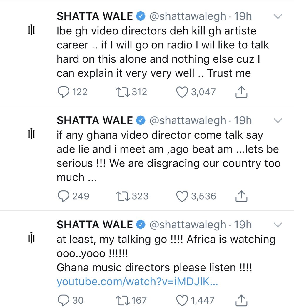 Shatta Wale tweet