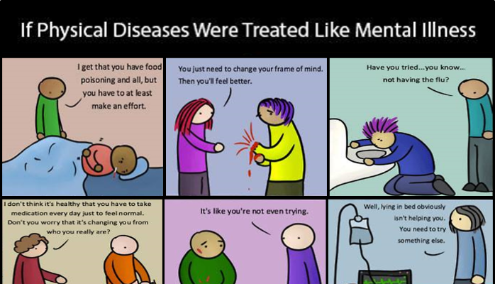 If physical illness was treated like mental