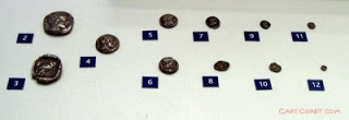 Athenian coins drachm obol