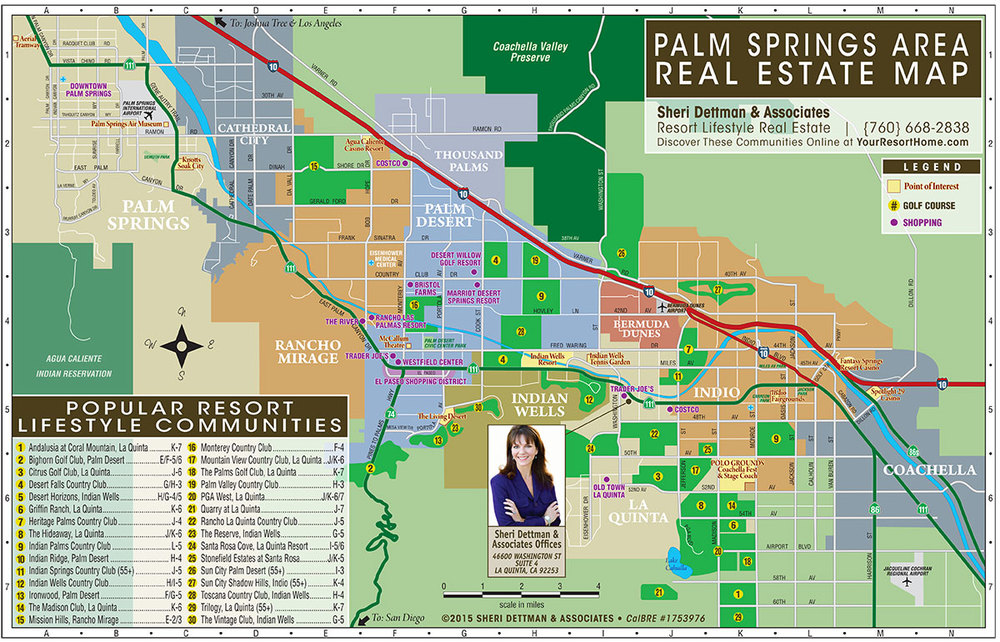 Palm Springs Real Estate Map