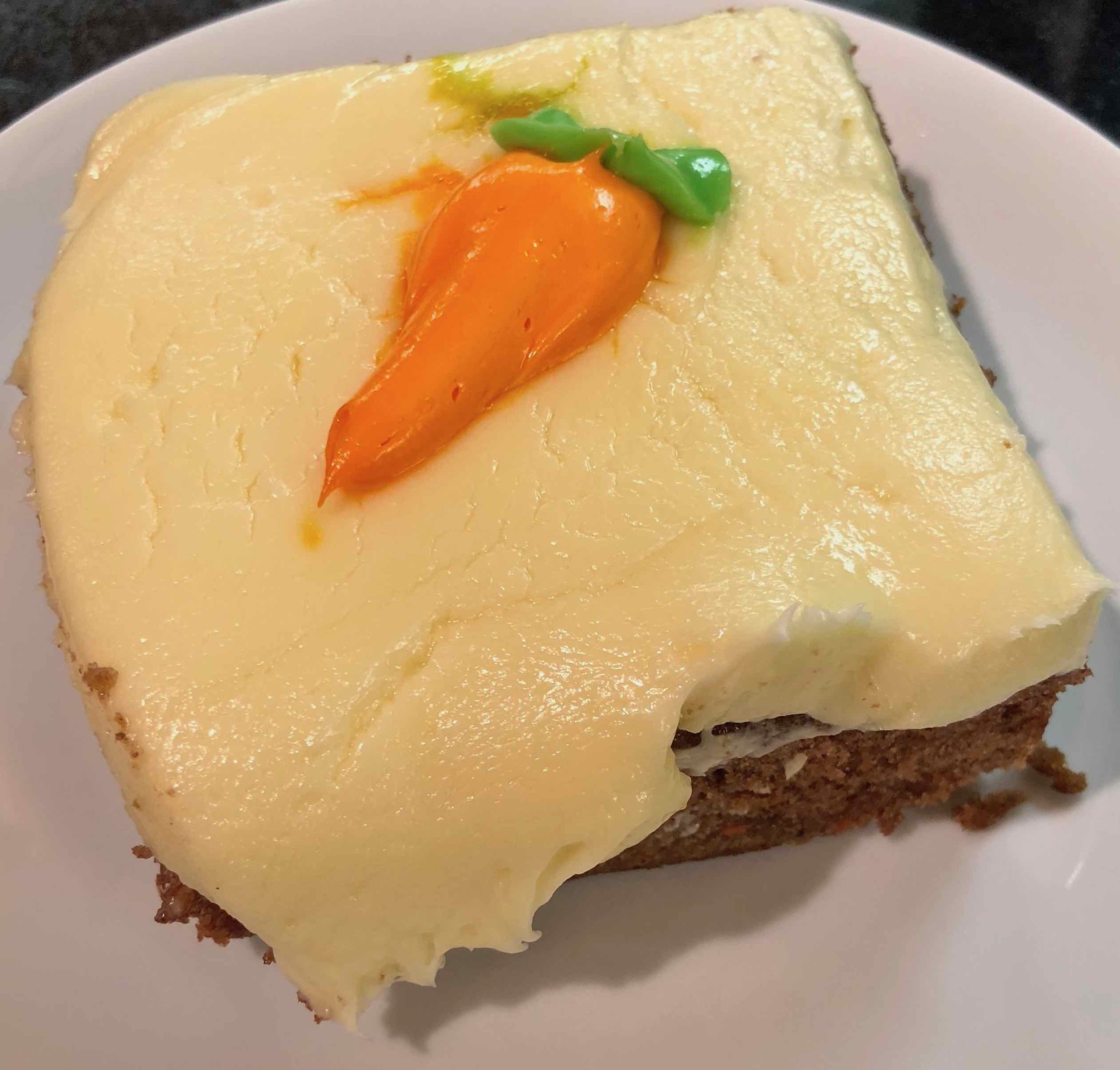 Junk food junkie Safeway carrot cake....because it's what I do