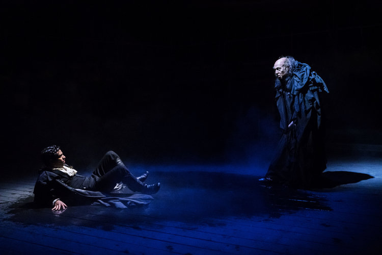  Victor Frankenstein ( Shane Zaza ) and The Creature ( Harry Attwell ) in   FRANKENSTEIN   as adapted by  April De Angelis  and performed at the   Royal Exchange Theatre   (9 Mar - 14 Apr 18) || Photo by  Johan Persson  -  courtesy of  the Royal Exchange Theatre 