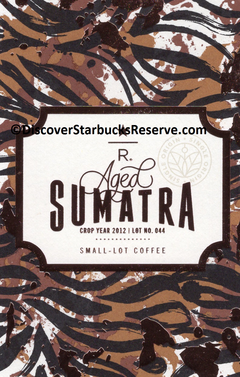 Small Lot Coffee 2015 Starbucks Coffee Taster Card  BRAZIL  SANTA INES New