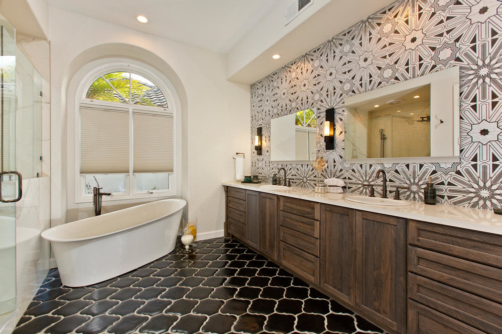  Houzz  Room of the Day Art Deco Tile Dazzles in a Master  