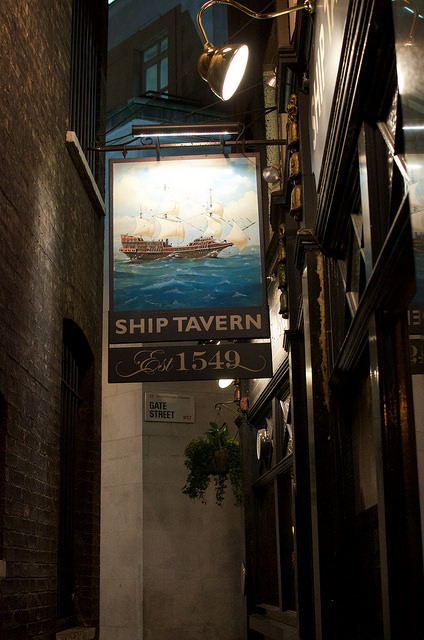 The Ship Tavern sign - review