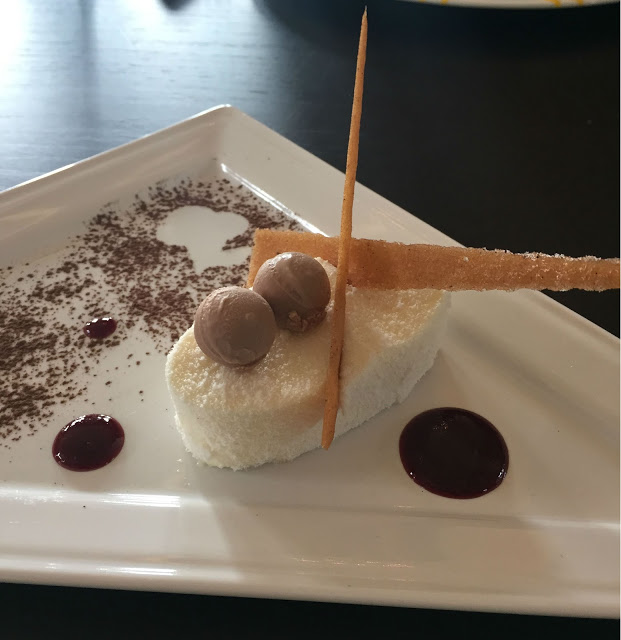 Coconut posset mousse dessert at Zaika Kensington restaurant review