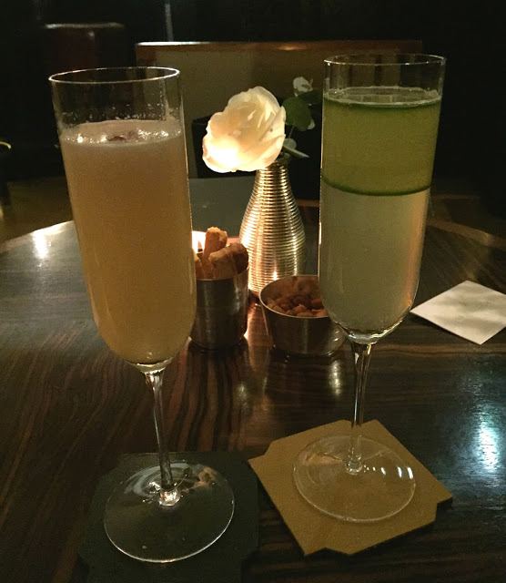 Champagne cocktails at Fera at Claridge's