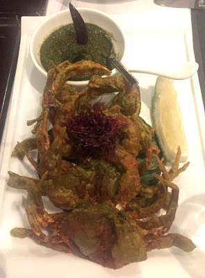 soft shell crab at Lotus restaurant London