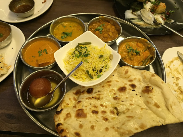 Delhi thali at Woodlands restaurant Marylebone