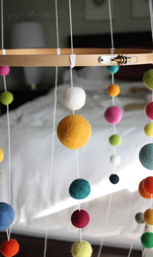 Diy Felted Ball Mobile Creating Lovely Livable Homes